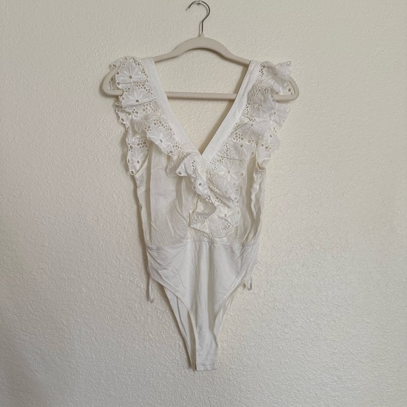 Forever 21 Lace Trim Body Suit - Picture 1 of 5